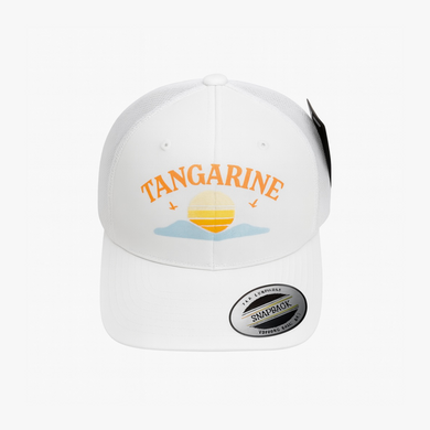 Tangarine | White With Printed Logo | Cap