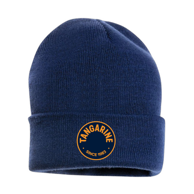 Tangarine | Stitched Logo | Blue Beanie
