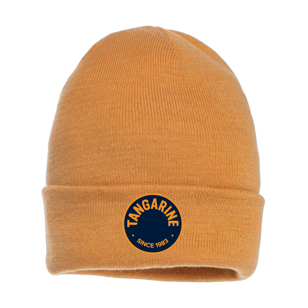 Tangarine | Stitched Logo | Orange Beanie
